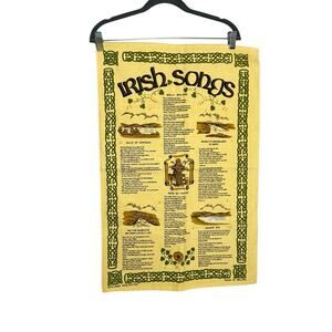 Irish Songs Linen Cotton Tea Towel